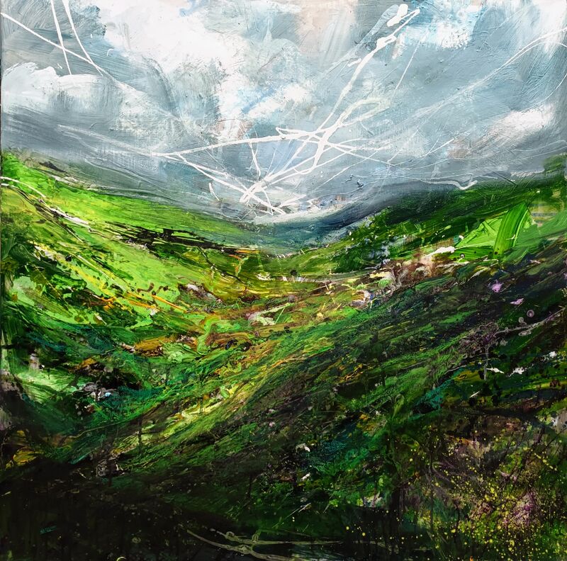 Wales countryside - a Paintings by Wimvandewege